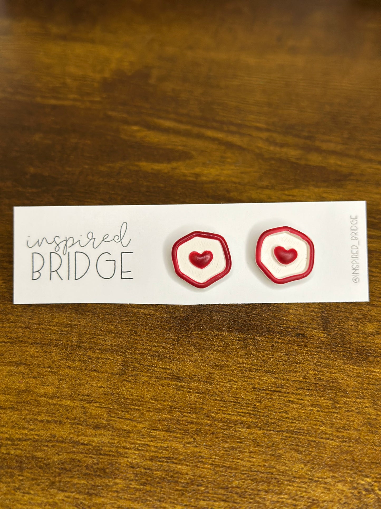 Wax Seal Heart Stud