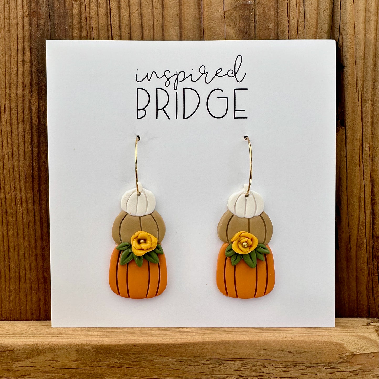 Floral Pumpkin Stack