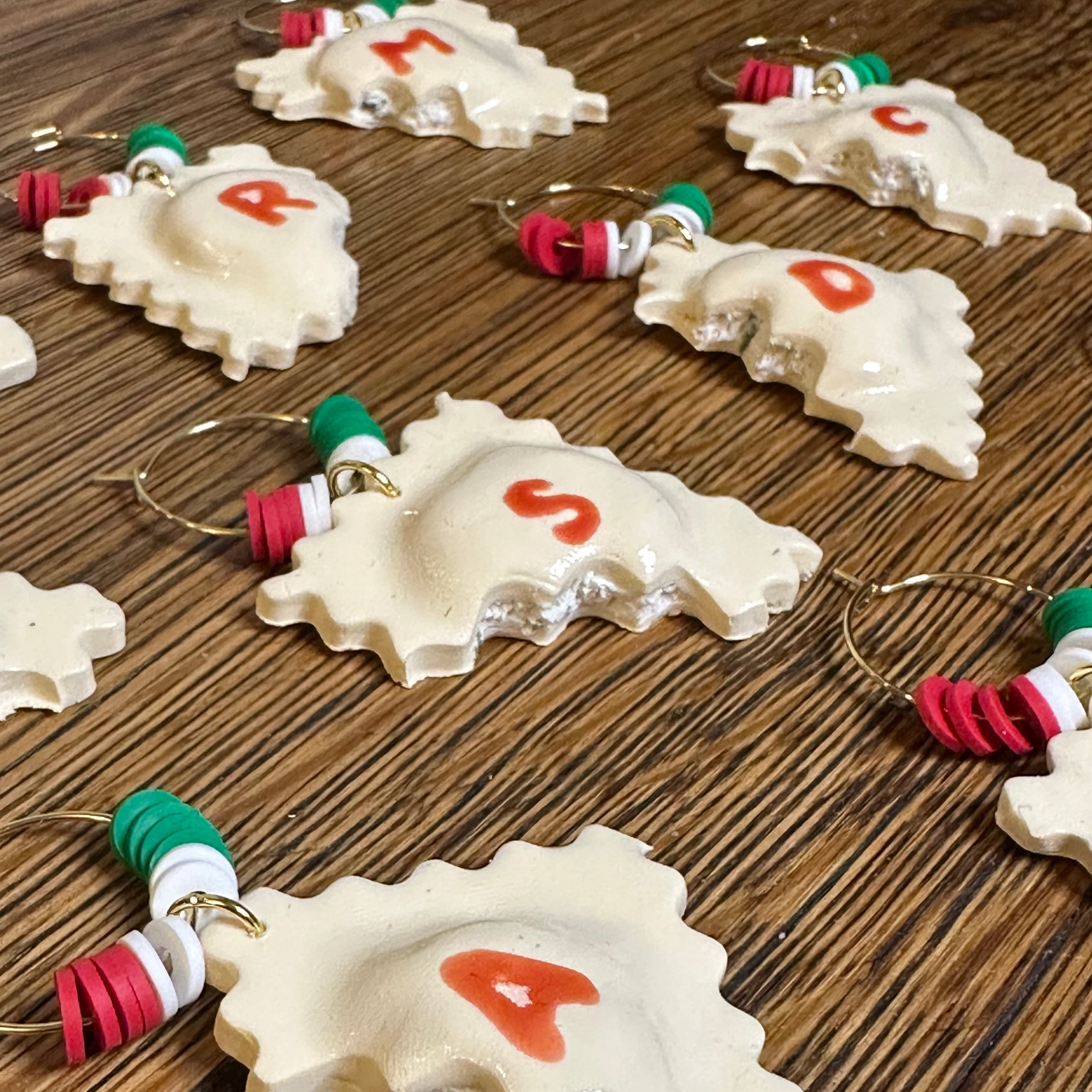 Clay Ravioli wine charms